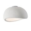 Dekoracyjny nowoczesny biały plafon lampa sufitowa designerski styl owalna STONE DN426-40C Step Into Design